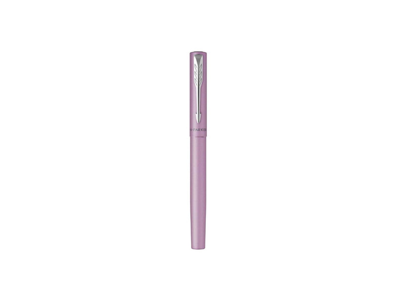 Parker Vector XL Tintenroller | Fliederfarbene Metallic-Lackierung auf Messing | Feine Schreibspitze mit schwarzer Nachfülltinte | Geschenkbox