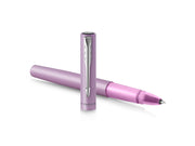 Parker Vector XL Tintenroller | Fliederfarbene Metallic-Lackierung auf Messing | Feine Schreibspitze mit schwarzer Nachfülltinte | Geschenkbox