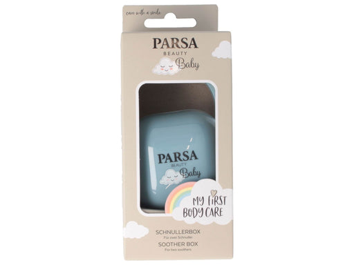 Parsa Baby Box zur Aufbewahrung von 2x Schnullern. - Blau