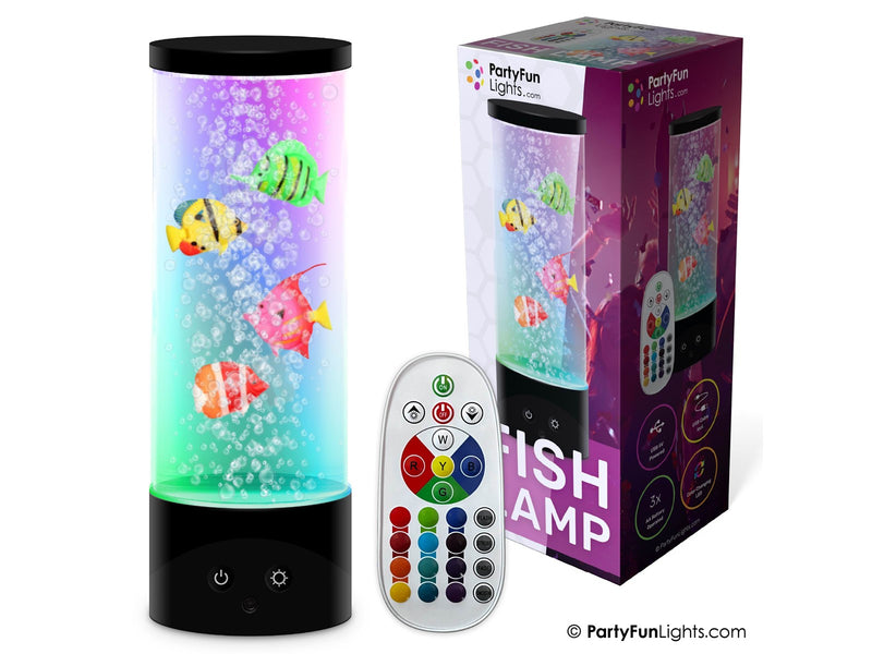 Party Funlight Fiske lampe med fjernbetjening H: 28cm