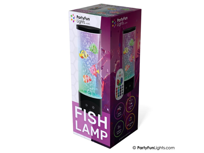 Party Funlight Fiske lampe med fjernbetjening H: 28cm