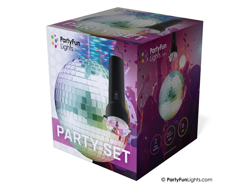Party Funlight Rotating Mirror Ball with LED