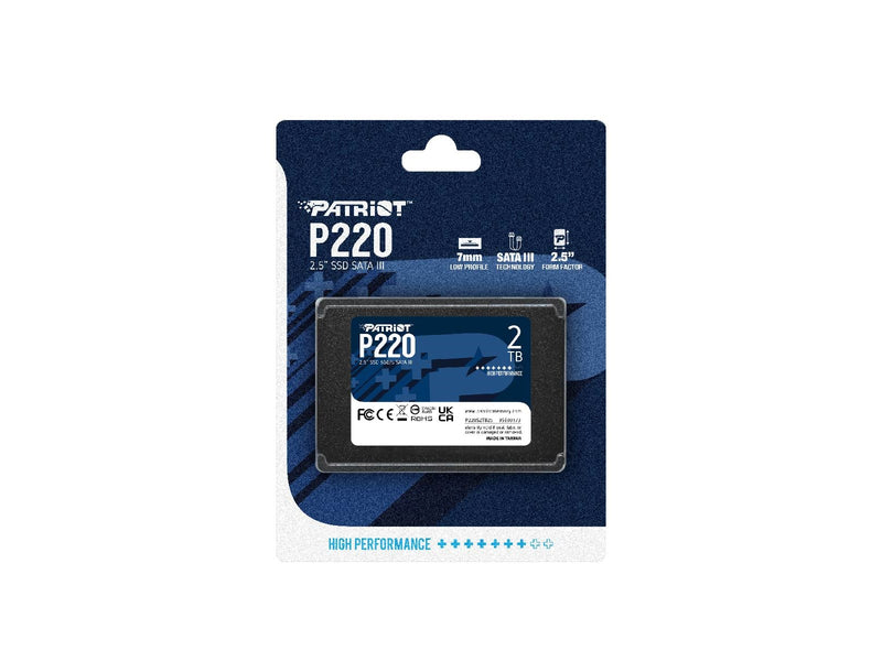 Patriot P220 SSD - 2TB - 2.5" - SATA-600