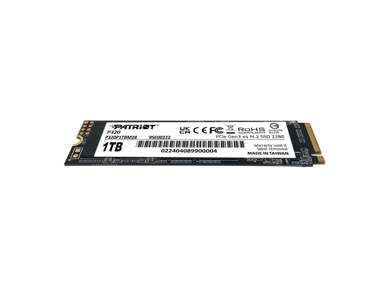 Patriot P320 - SSD - 1 TB - PCIe 3.0 x4 (NVMe)