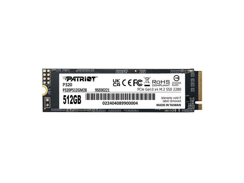 Patriot P320 - SSD - 512 GB - PCIe 3.0 x4 (NVMe)