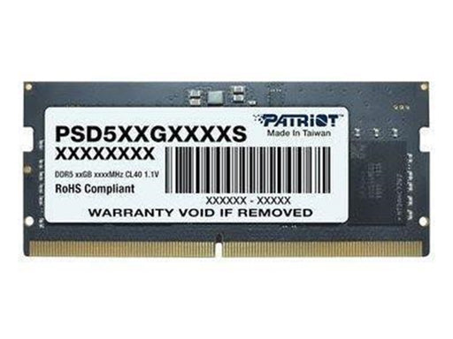 Patriot Signature Line SODIMM DDR5-5600 - 16GB - CL46 - Single Channel (1 pcs) - Schwarz