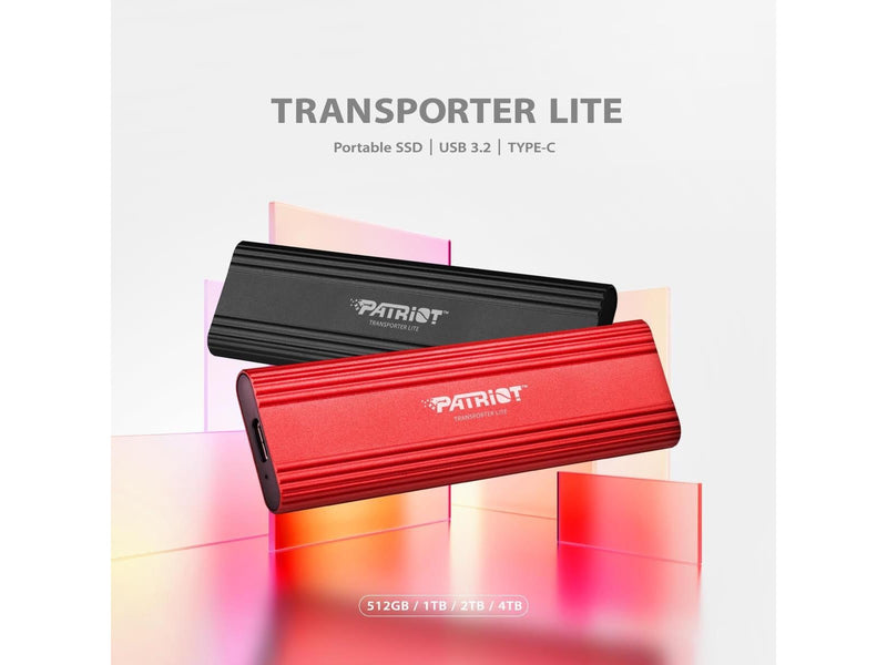 Patriot Transporter Lite - 1TB - Extern SSD - USB 3.2 Gen 2 - Rot