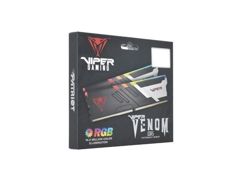 Patriot Viper Venom RGB DDR5-6000 - 32GB - CL36 - Dual Channel (2 pcs) - AMD EXPO & Intel XMP - Schwarz mit RGB