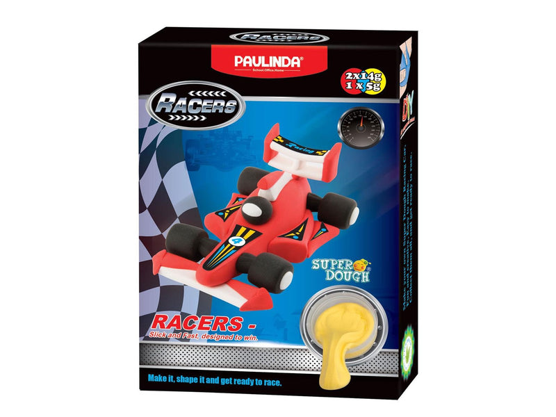 Paulinda Super Dough Race Car Clay - 3 Colors Clay