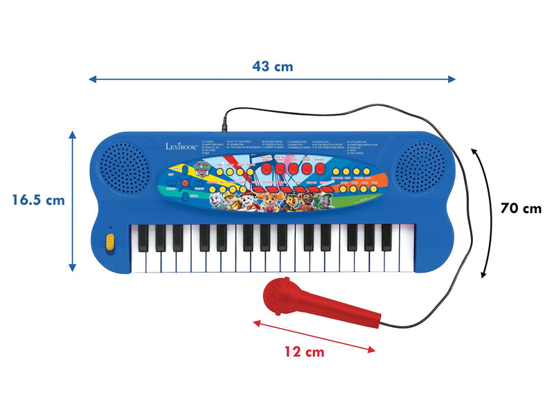 Paw Patrol Electronic Keyboard with Mic (32 keys)
