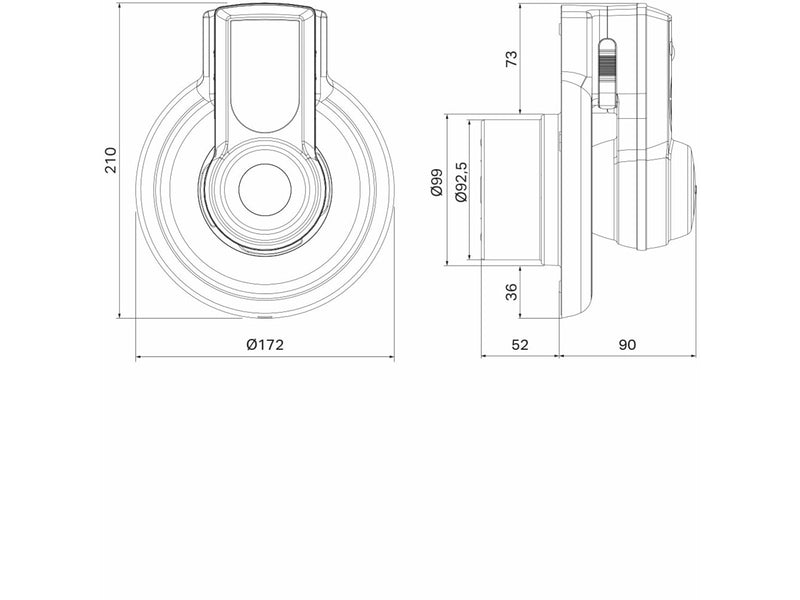 Pax Passad 00 Fan, Ø100 mm, White