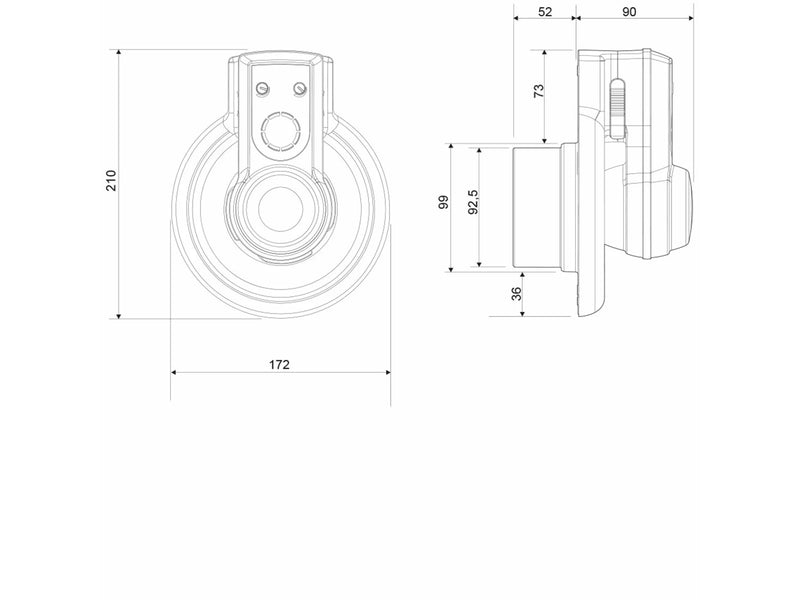 Pax Passad 30 Fan Moisture and presence sensor Ø100 mm White
