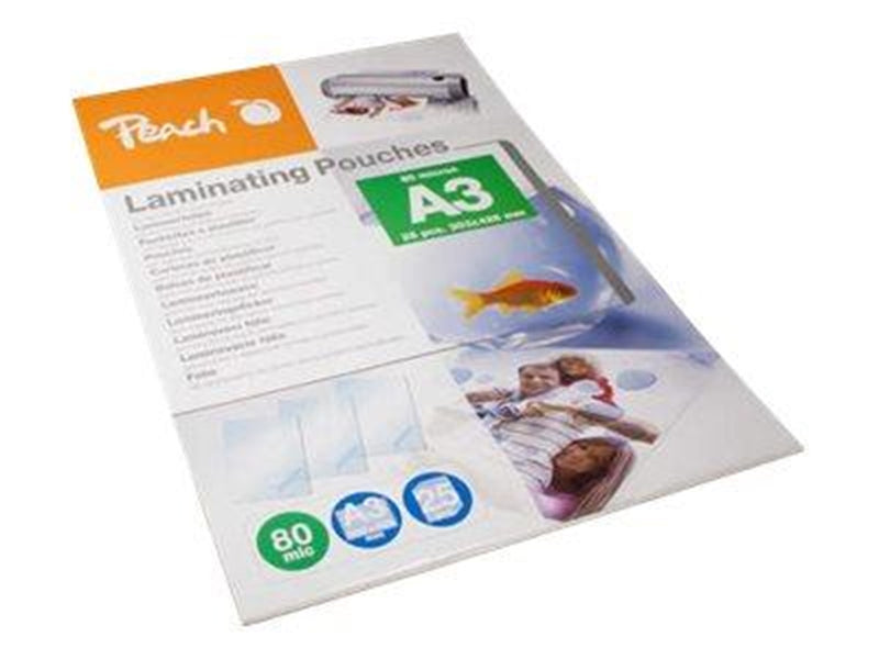 Peach - 25-pack - A3 - lamination pouches