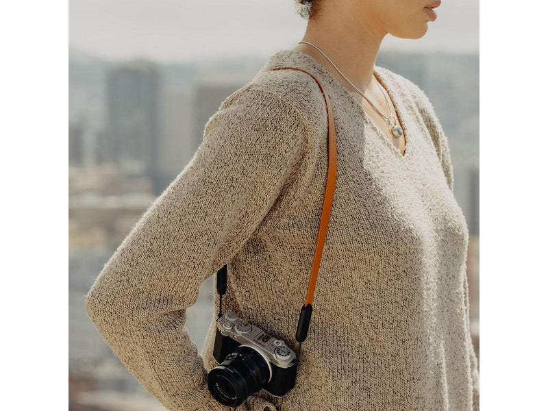 Peak Design Form Leather Camera Strap Neck - Amber