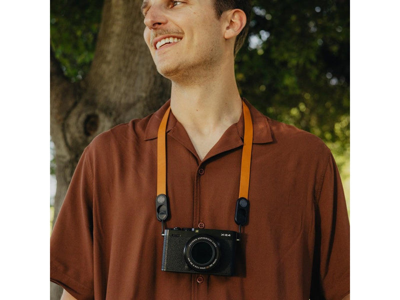 Peak Design Form Leather Camera Strap Neck - Amber