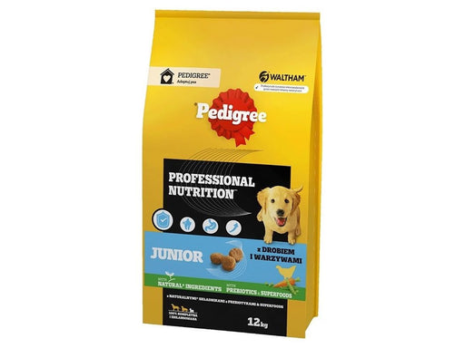 Pedigree Professional Nutrition Junior with poultry and vegetables medium and large breeds - dry dog food - 12 kg