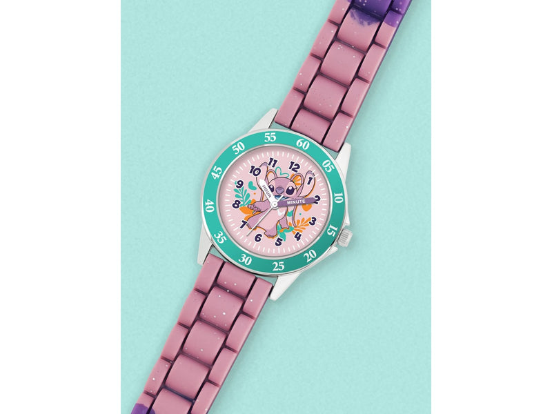 Peers Hardy - Disney: Lilo and Stitch Pink Angel Time Teacher Watch - Uhr