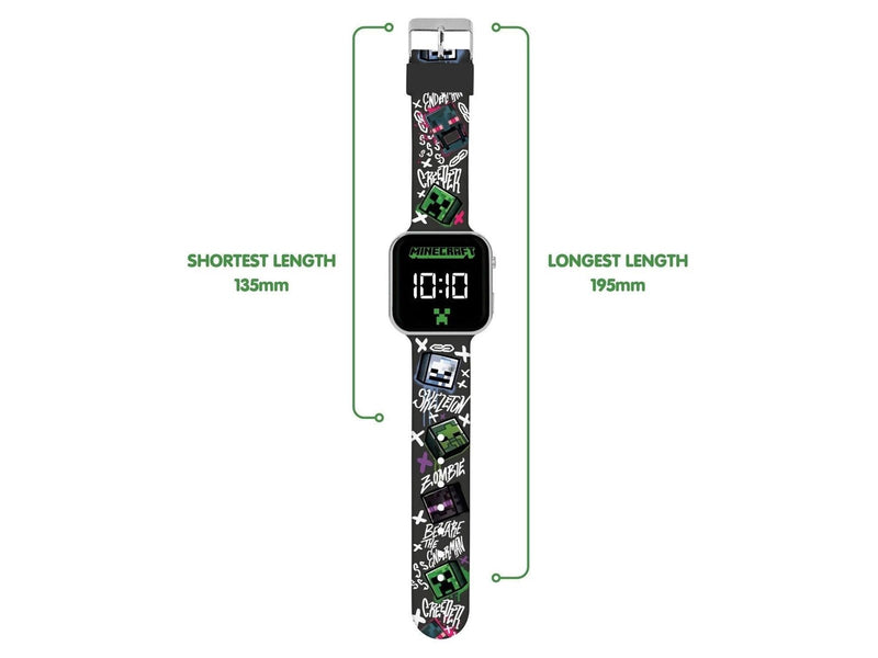 Peers Hardy - Minecraft Printed LED - Uhr