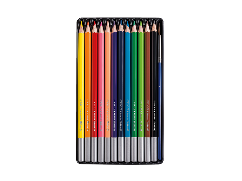 Pelikan Aquarell-Buntstifte Set inkl. Haarpinsel, 12 Farben