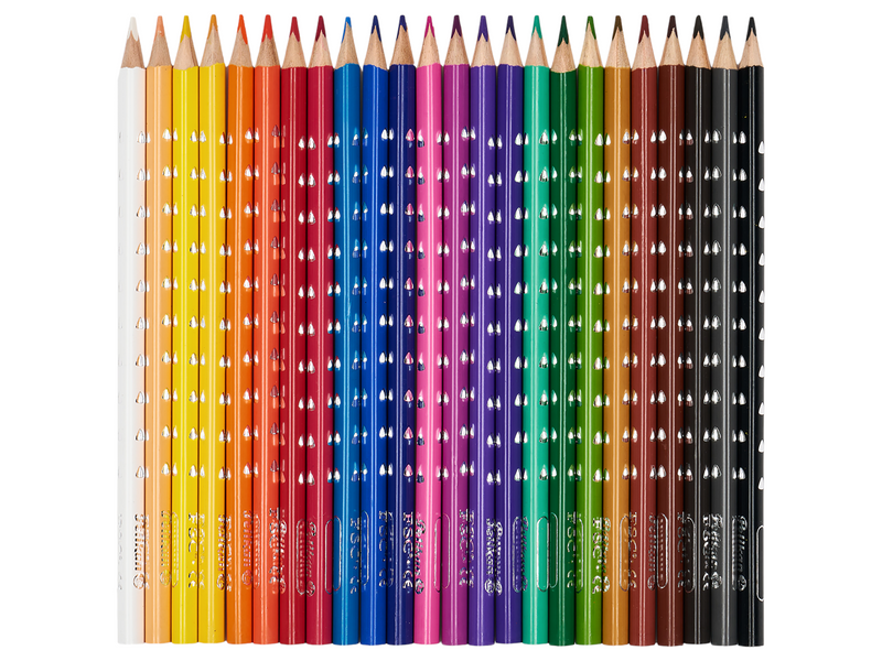Pelikan Buntstifte SILVERINO, dreieckig, 24 Farben