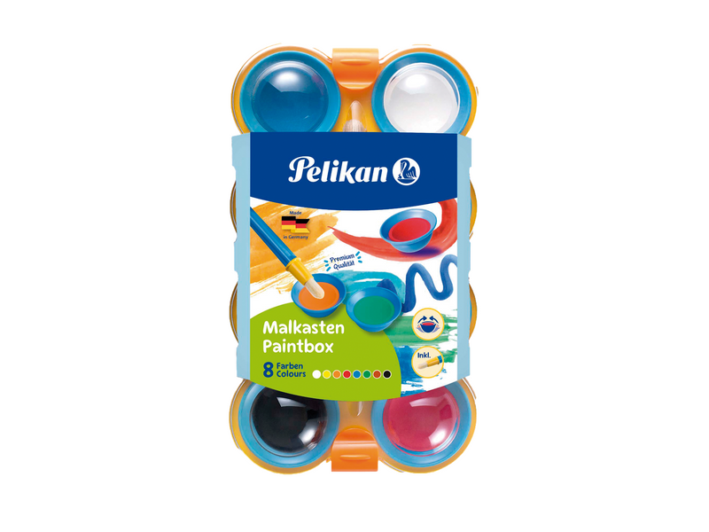 Pelikan Farbkasten inkl. 1 Pinsel, 8 Farben
