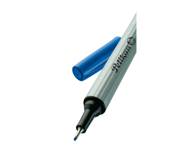 Pelikan Fineliner 96, blau, Faltschachtel mit 10 Stück