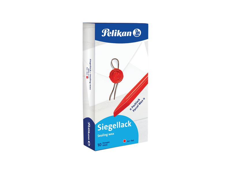Pelikan Siegellack Packlack, rot, Schachtel mit 10 Stangen