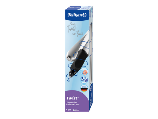 Pelikan Tintenroller R457, silber, Faltschachtel mit 1 Gerät inkl. TP
