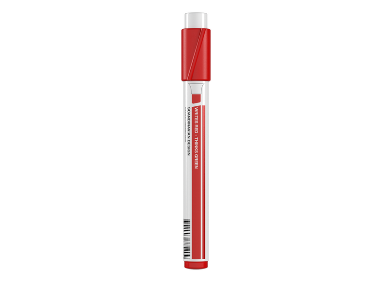 Penol marker red chisel point
