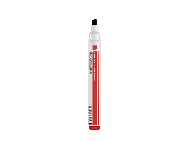 Penol marker red chisel point