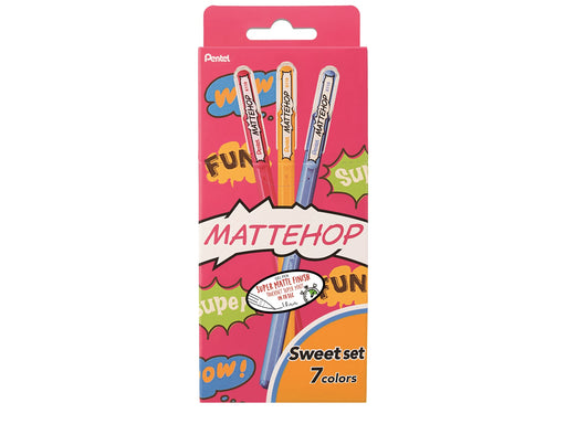 Pentel K110-V7STB MATTEHOP Gel Roller 1mm SWEET Set