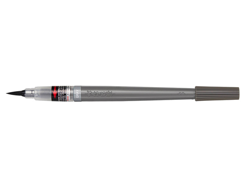 Pentel XGFP-137X Colour Brush Perm Grey