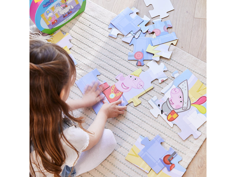 Peppa Pig - Suitcase w. Puzzle - Princess
