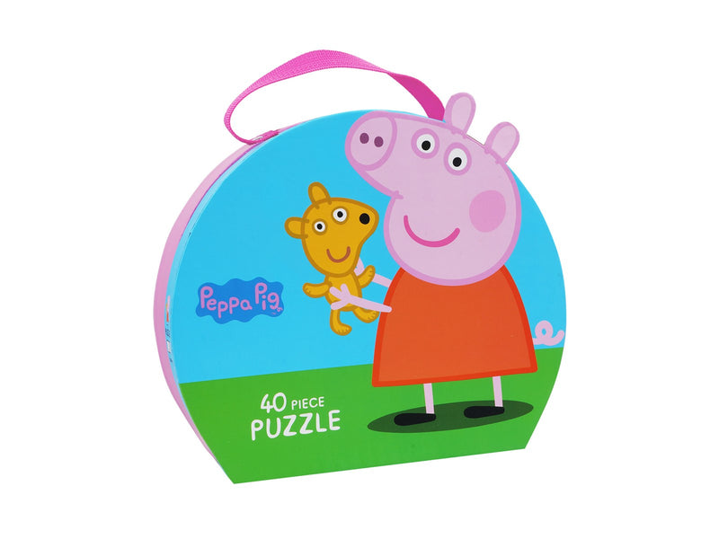 Peppa Pig - Suitcase w. Puzzle - Teddy