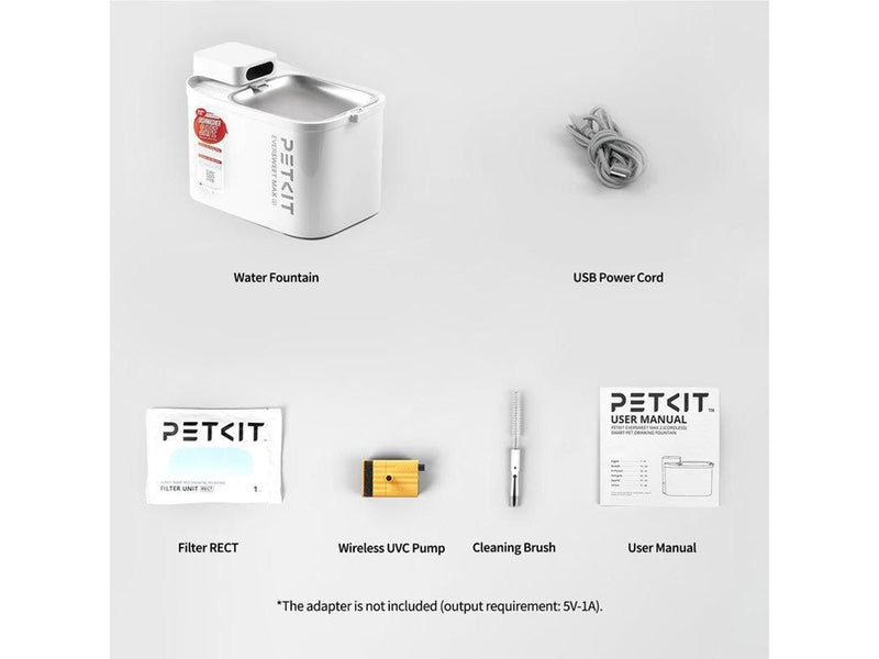 Petkit Drinking Fountain | Eversweet Max 2 UVC | Capacity 3 L