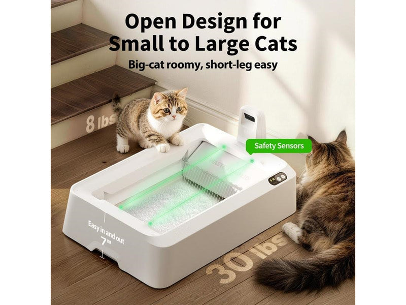 Petkit Purobot Crystal Duo with Camera Self-Cleaning Cat Litter Box | White
