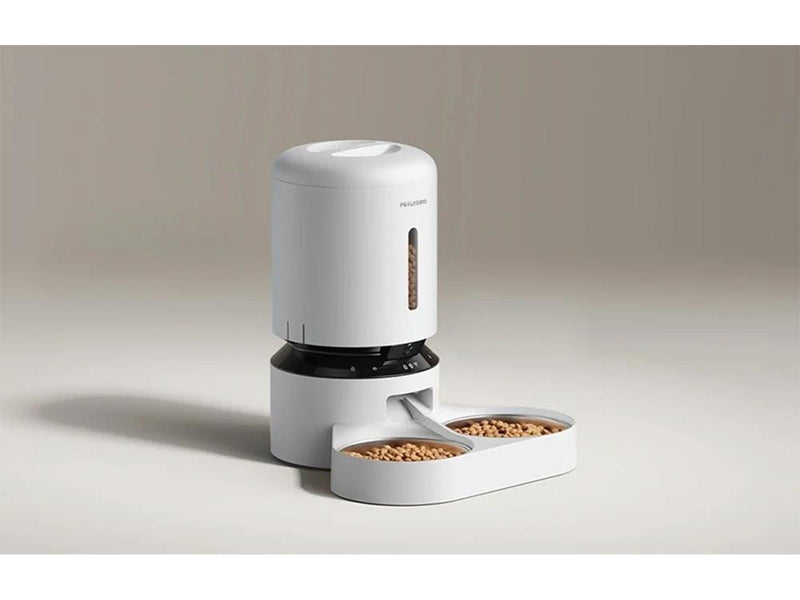 Petlibro Granary Camera Food Dispenser with Double Bowl 5L White