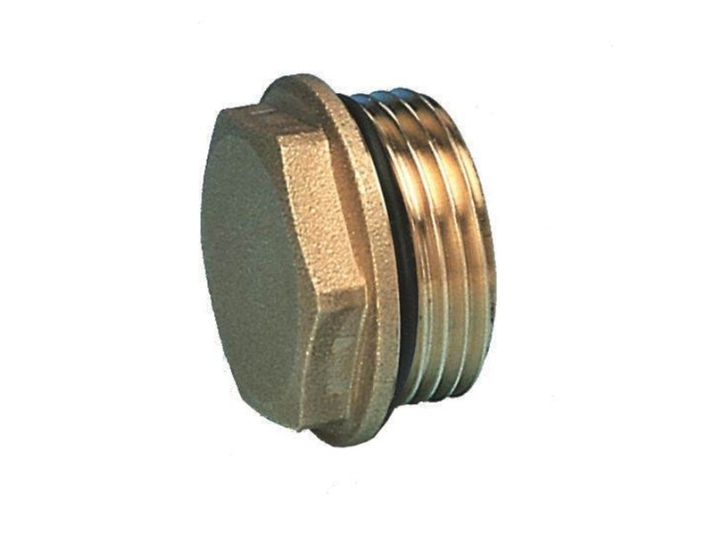 Pettinaroli 1/2 brass cap with washer for linear manifolds series 7000pm