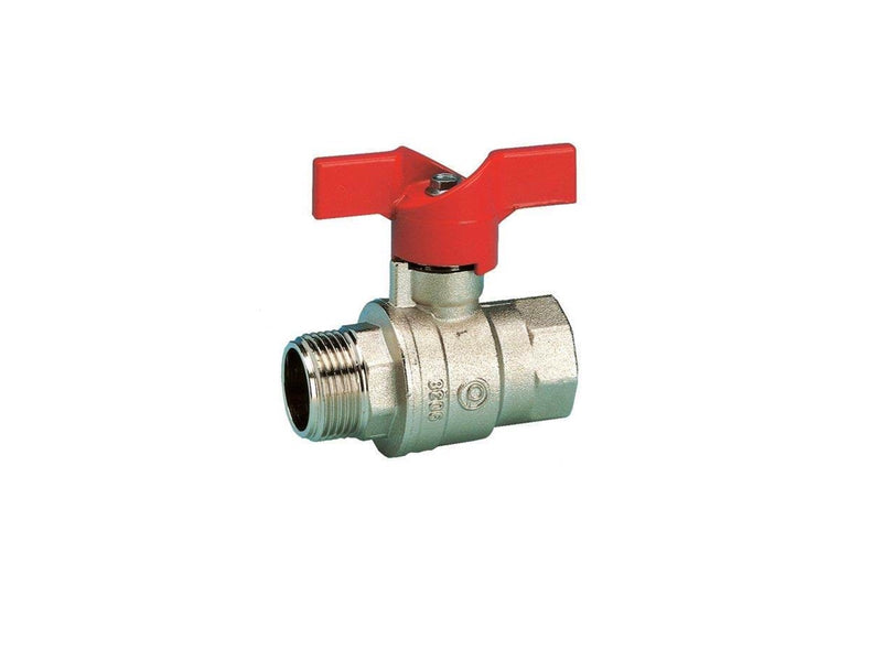 Pettinaroli F x m "new compact" fullway ball valve red butterfly hand