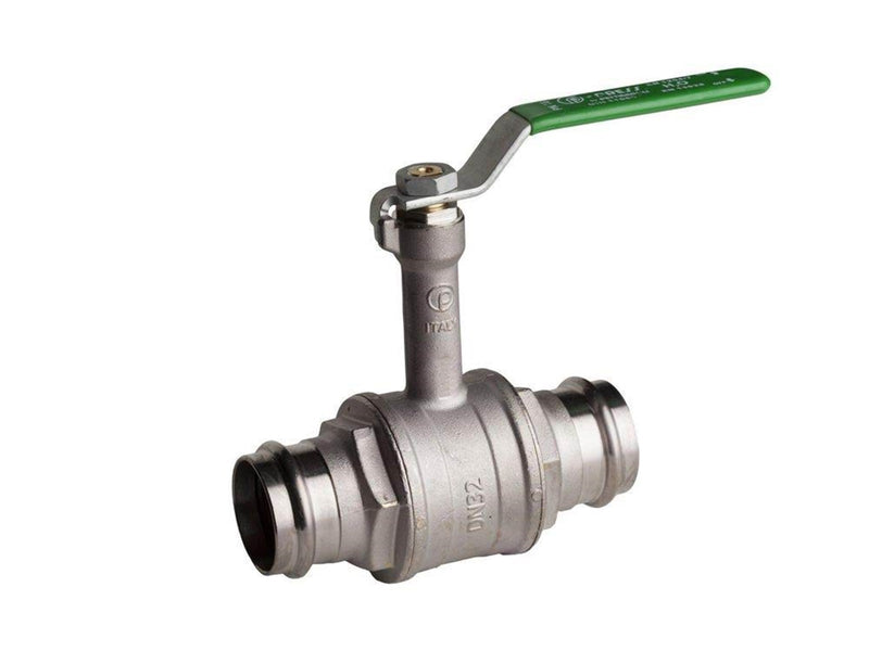 Pettinaroli Heavyduty fullway ball valve with press fittings ends and ex