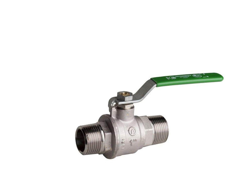 Pettinaroli M x m heavyduty fullway ball valve green steel lever tea t