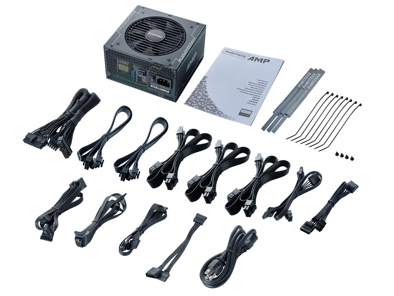 Phanteks AMP GH 850W Black Netzteile - 850 Watt - 120 mm - ATX 3.1 - 80 Plus Gold zertifiziert