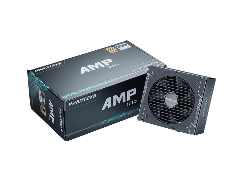 Phanteks AMP GH 850W Black Netzteile - 850 Watt - 120 mm - ATX 3.1 - 80 Plus Gold zertifiziert