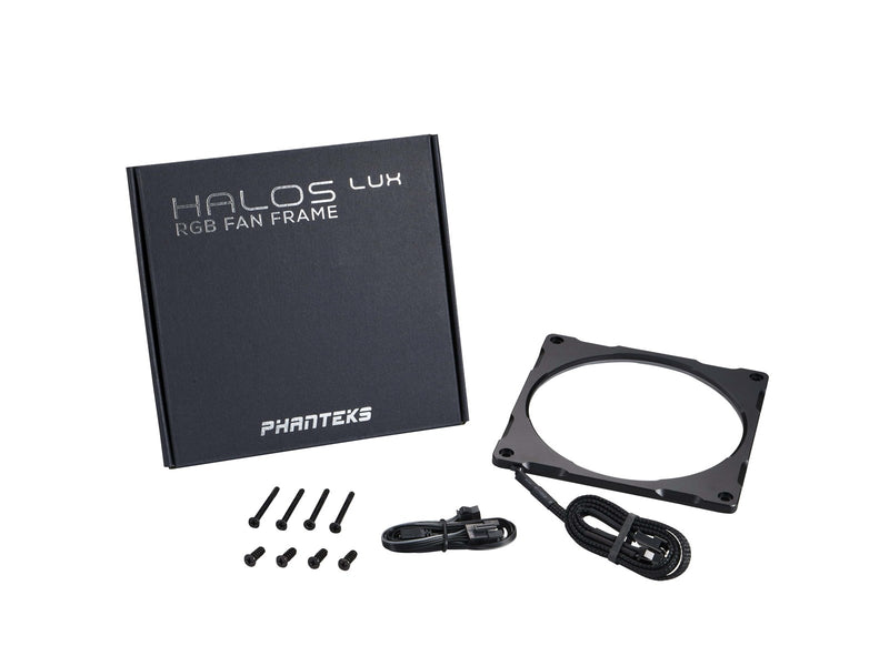 Phanteks Halos Lux RGB LED Fan Frame - 140mm - Schwarz mit RGB LED