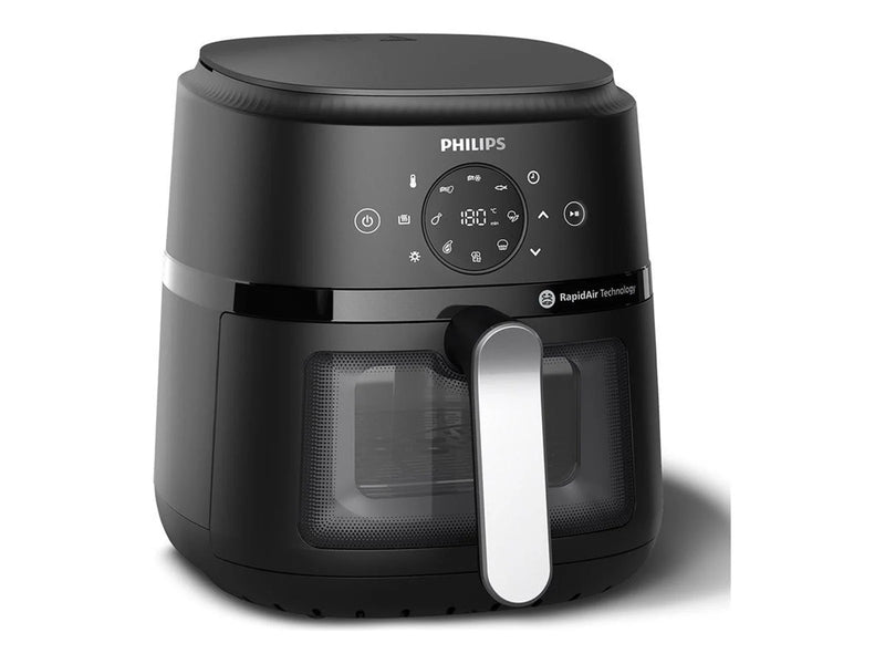 Philips 2000 Series NA221 - hot air fryer - black / silver