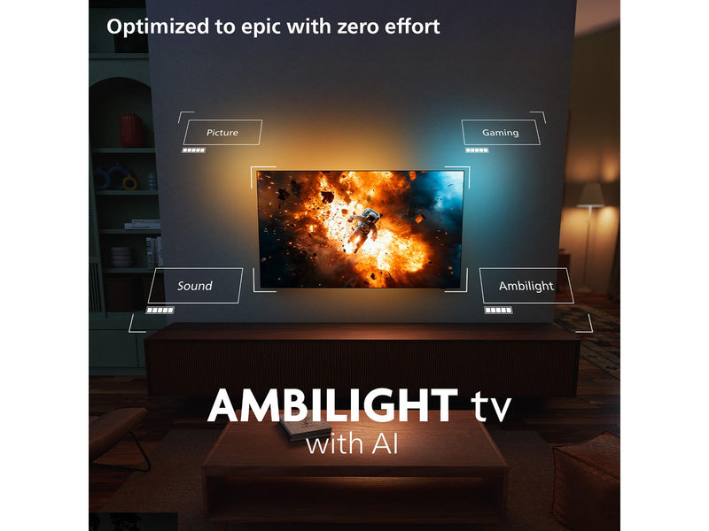 Philips 42" Flachbild TV OLED 4K Dolby Vision 42OLED811/12 Ambilight