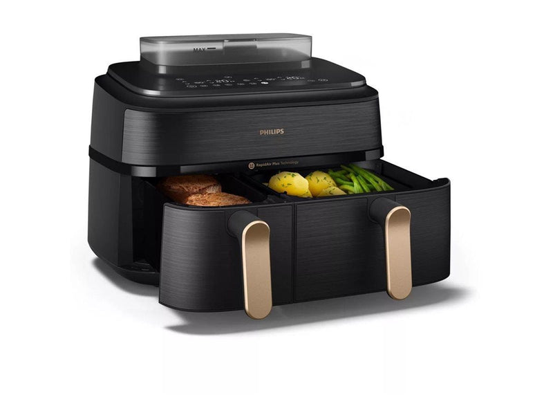 Philips 5000 Series NA552 - double hot air fryer - black stainless steel