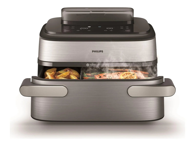 Philips 5000 Series NA565 - double hot air fryer - silver/black