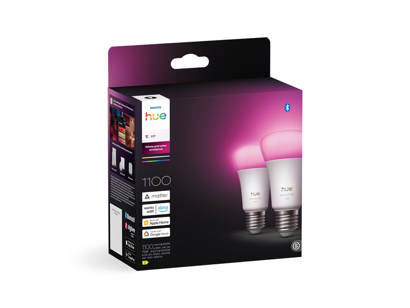 Philips A60 - E27 smart bulb - 1100 - 2-pack
