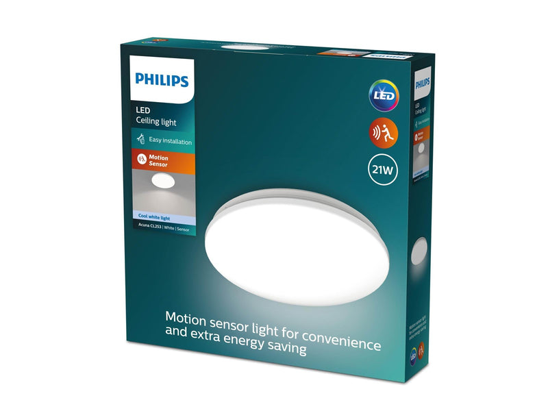Philips Acuna ceiling lamp Ø345 mm 21W 4000K white